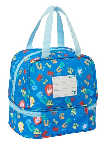 PAW Patrol Pups Rule - Kindermaterial, ideal für Kinder, bequem und vielseitig, Qualität und Widerstandsfähigkeit, blau, Estándar, Lunchbox