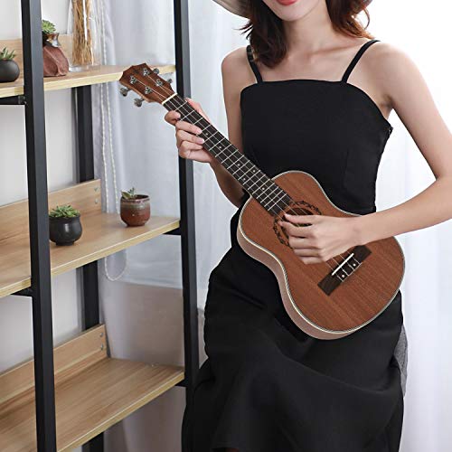 Zunedhys Ténor Acoustique Électrique Ukulélé 26 Pouce Guitare 4 Cordes Ukulélé Fabriqué À La Main Bois Guitariste Acajou - Les Beatles, Paul McCartney, John Lennon, RIngo Starr, George Harrison Zunedhys Ténor Acoustique Électrique Ukulélé 26 Pouce Guitare 4 Cordes Ukulélé Fabriqué À La Main Bois Guitariste Acajou – Image 6