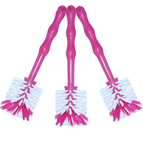 Paquete de 3 cepillos con cerdas de nailon para limpiar ollas como Thermomix ® TM5/TM31 y de otros fabricantes