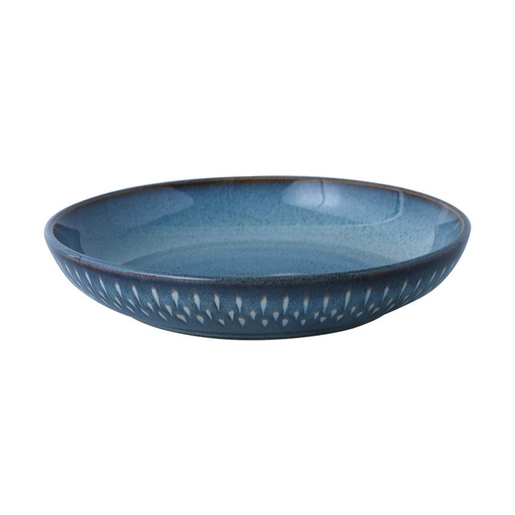 Home Dish Ceramic Plate Deep Plate Creative Plate Oven Enamel Western Plate 9 Inch Tableware Salad Plate Soup Plate (Size: 9 Inch)