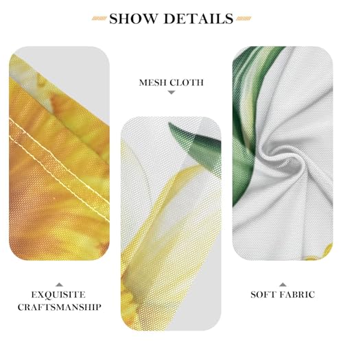 Chic Yellow Flowers Womens Tube Top Sleeveless Strapless Tube Top Tub Top Bra for Teen Surgery4