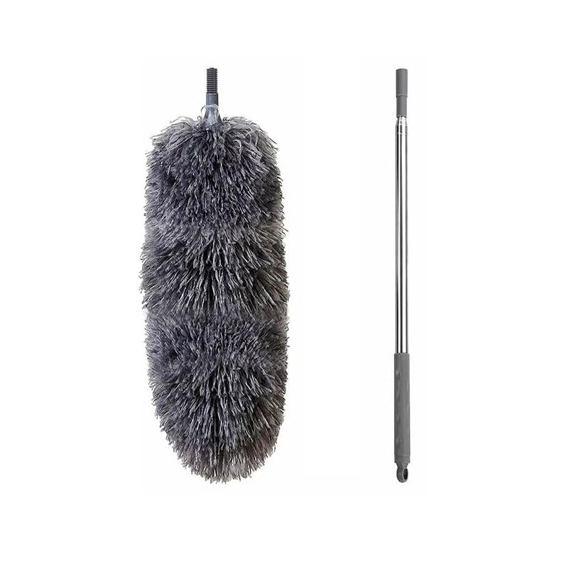 Polvo de Pluma telescópico de 250cm - Cepillo de Polvo de Mango Largo mágico telescópico