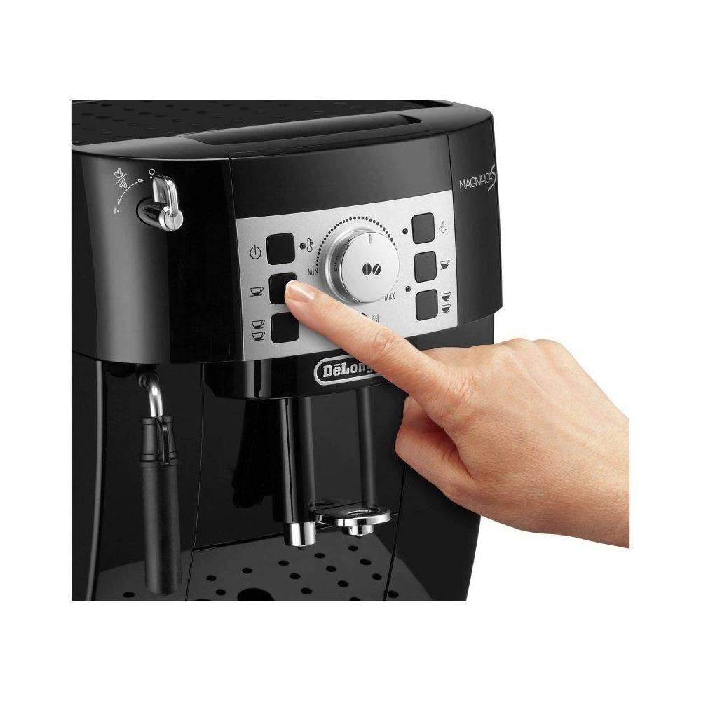 De'Longhi Magnifica S ECAM22.112.B, Macchina Caffè Automatica, Montalatte Manuale Regolabile, dal Chicco alla Tazzina, 2 Ricette Caffè, Controllo Temperatura, 2 Espressi Contemporaneamente, Nero