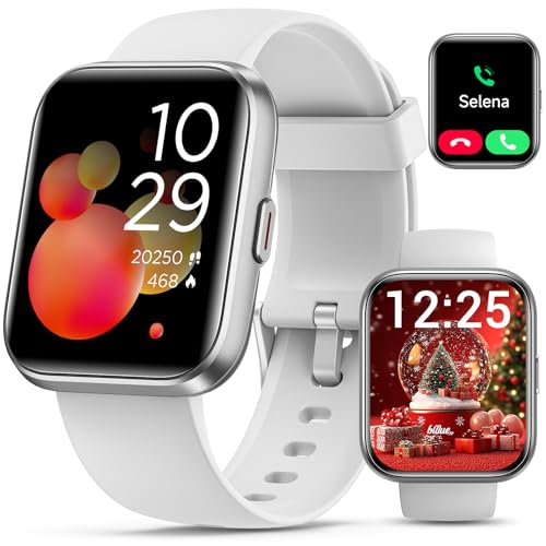 Smartwatch for Women, Compatible with Android & iPhone, 1.8'' Fitness Tracker Watch with Alexa, Call & Notification Alerts, Heart Rate & Sleep Monitor, 120 Sports Modes, Waterproof Watch for Women