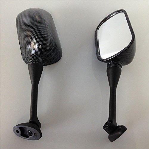 HTTMT MT064- Motorcycle Carbon Fiber Oem Replacement Racing Mirror Compatible with 2004 2005 2006 2007 Honda Cbr 1000Rr/ 2003-2012 Honda CBR 600RR