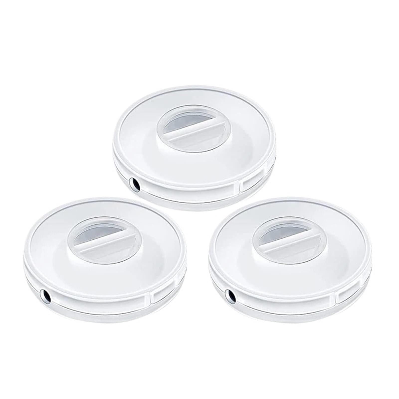 3pcs Rotatable Transparent Cable Winder Box - Portable Round Cord Organizer