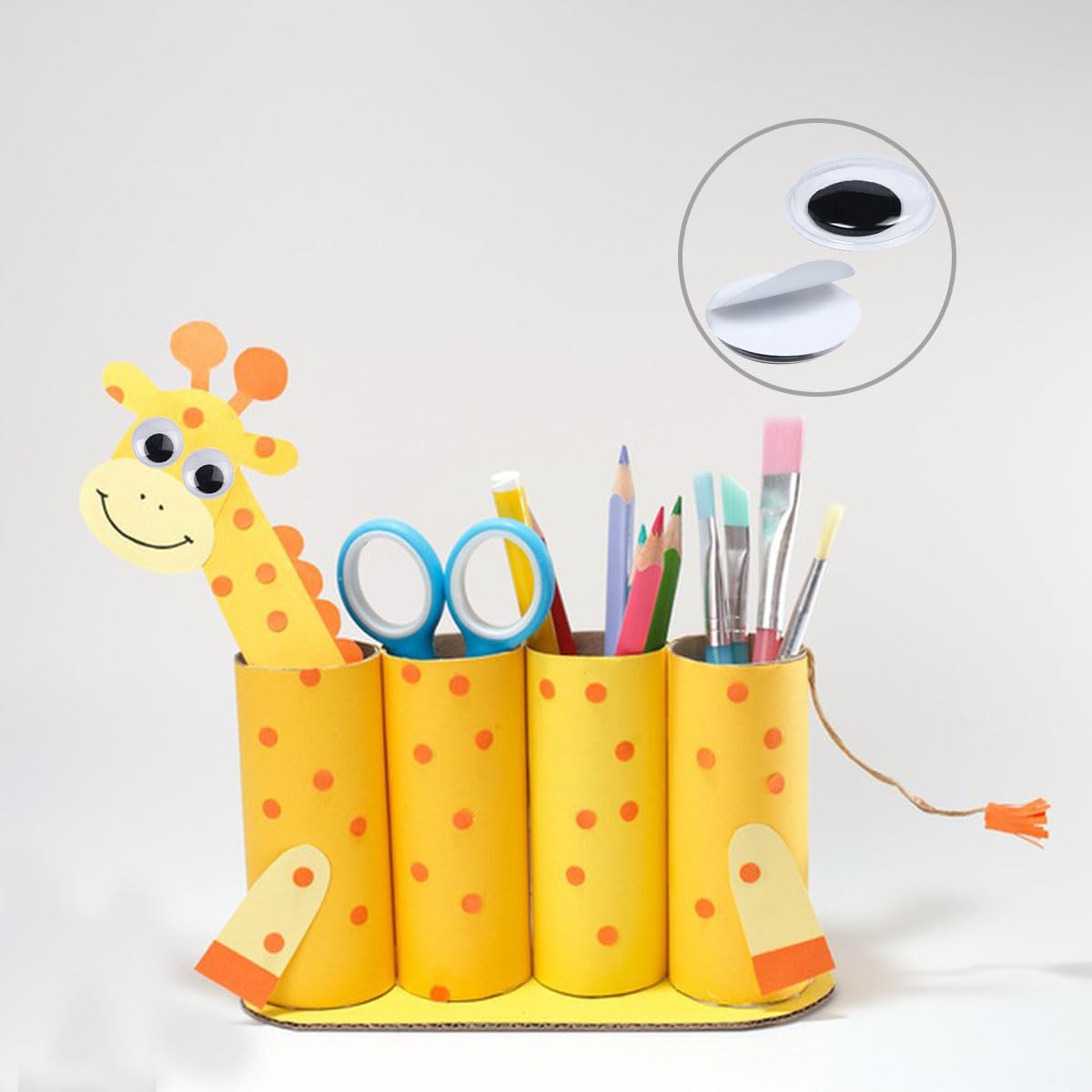 KUUQA 700 Stuks Gemengde Wiggle Googly Eyes Zelfklevende Googly Eyes DIY Scrapbooking Ambachten (Verschillende Maten