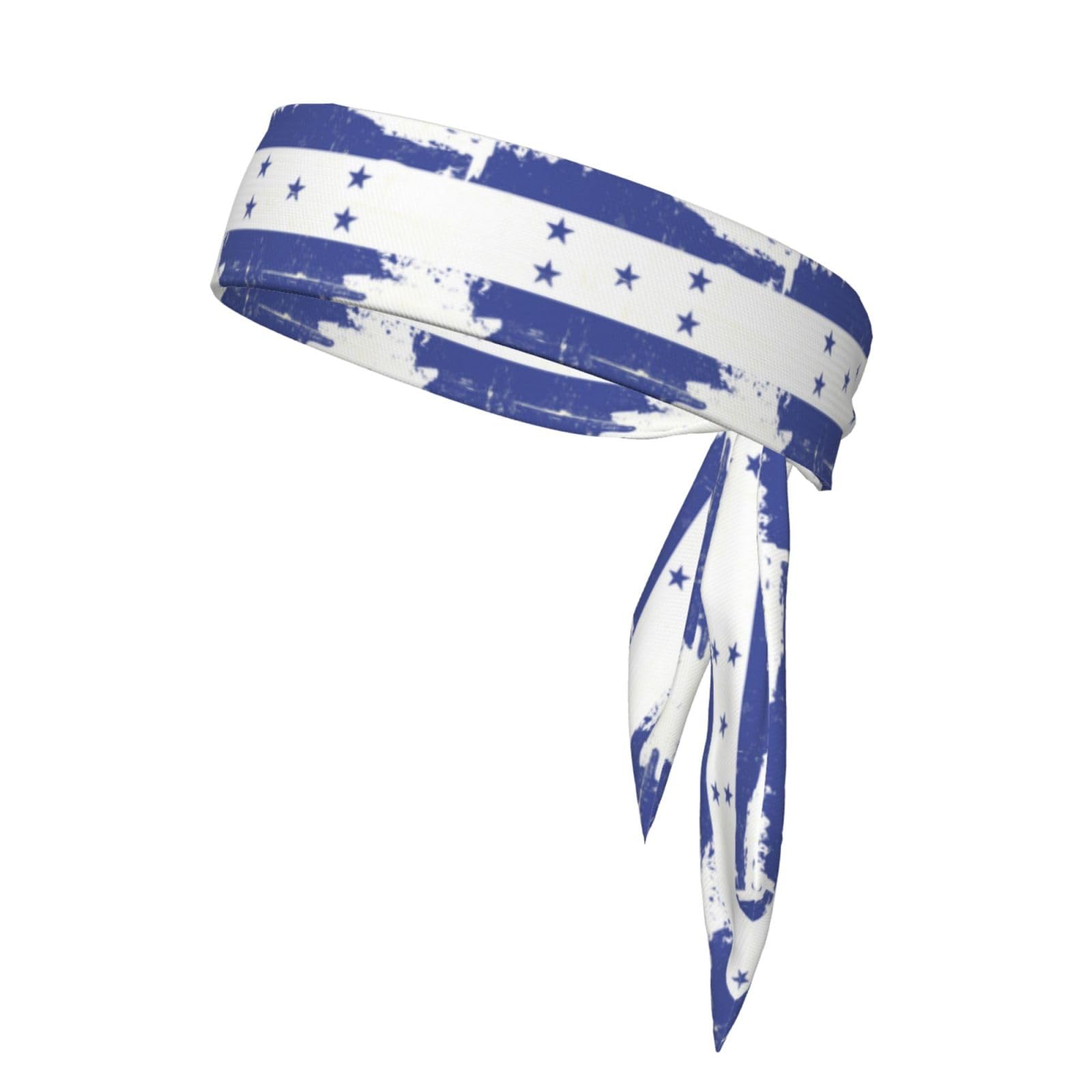 Supdreamc Honduras Scratched Flag Headband, Lightweight Athletic Sports Headband for Men Women Running, Workout, Football, Cosplay, Costumes