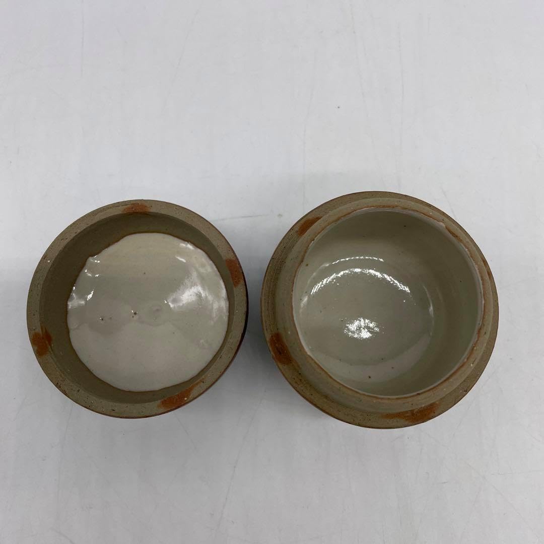 鳥取民藝　牛ノ戸焼　緑釉茶入蓋物 鳥取民藝 牛ノ戸焼 緑釉蓋物 海外ブランド 鳥取民藝 牛