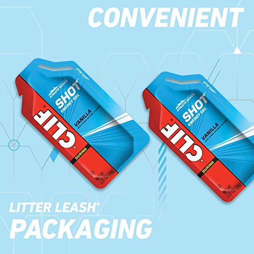 Clif Shot - Energy Gels - Vanilla Flavor - Non-Gmo - Non-Caffeinated - Fast Carbs For Energy - High Performance & Endurance - Fast Fuel For Cycling And Running (1.2 Ounce Packet, 24 Count) #TOP2