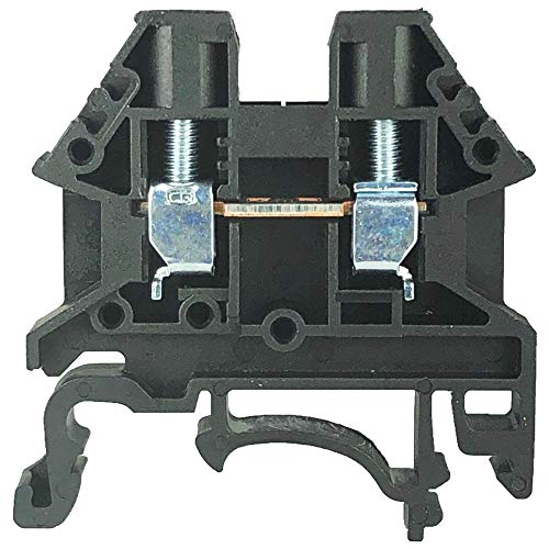 Bornier à vis Dinkle Dk4 N-bk pour rail DIN 600V 30A | Lot de 100