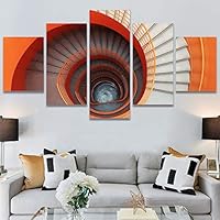 SIGNWIN 5 Panel Canvas Wall Art Solid Structures for Home Decorations Ready to Hang - 60
