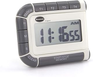 Minuteur numérique, horloge et chronomètre 4 canaux -