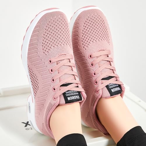 Image of Padgene Womens Sneakers Air Cushion Running Shoes Lightweight Tennis Walking Shoes Mesh Breathable Gym Work Fashion Sneakers Athletic Comfortable Casual