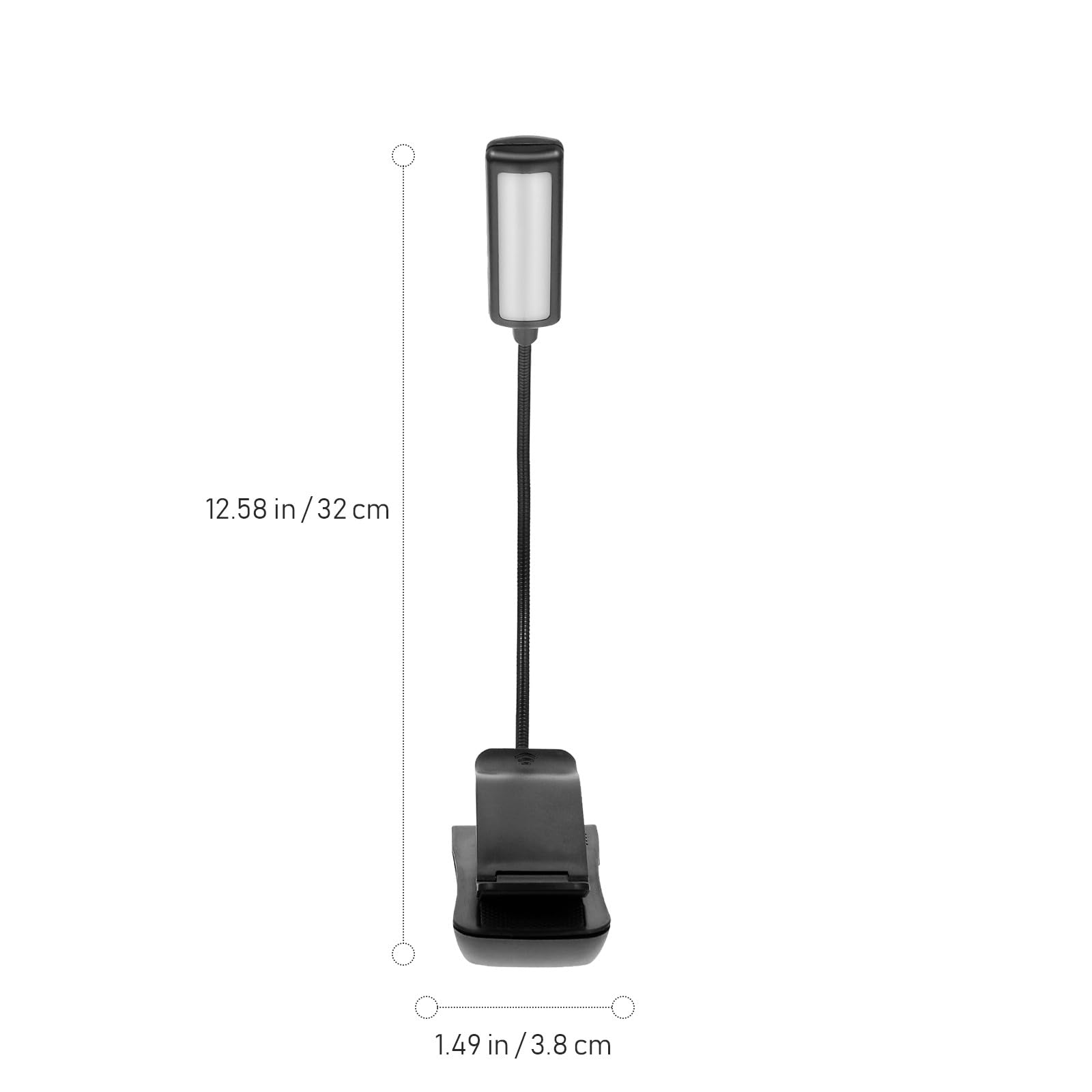 2 Lampes de Lecture LED Rechargeables à Pince en Plastique, Distribution Lumineuse Uniforme et Design Stable, Lecture Lit Travail