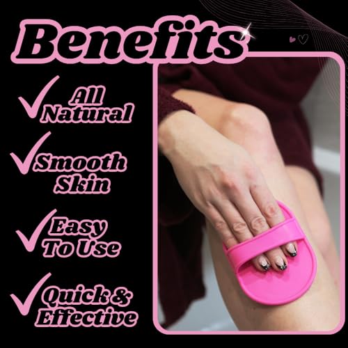 TRIXES Epilier-Pad für weiche Haut an Beinen, Armen, Gesicht und Oberlippe