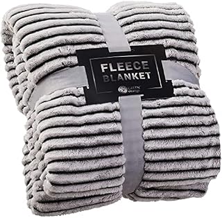 GREEN ORANGE Fleece Throw Blanket for Couch  50x60, Lightweight, Black and White  Soft, Plush, Fluffy, Warm, Cozy  Perfect for Bed, Sofa