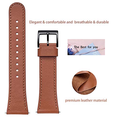 Bracelet Versa montre connectée cuir marron pour remplacer silicone usé