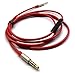 Replacement Cable Compatible with JBL Synchros S300 S300I S300a S500 S700 S400BT J56BT E40BT E30 E40 E50BT S400BT Headphone, Remote Volume Mic Compatible with iPhone iPod ipad Apple Devices Red