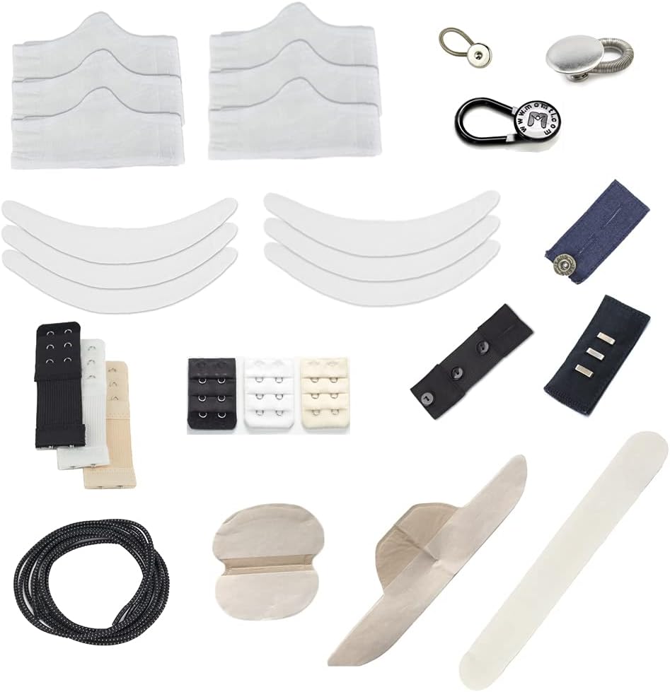 Love Your Clothes Again - The Full Collection, Multi-Piece Clothing Accessories: Bra Liners, Pant Waistband Extenders, Bra Extenders, Tummy Liners, etc