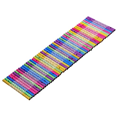 YARNOW 50 Stück Windspielröhren Buntes Windspiel-Set DIY-Windspielteile Für Garten Heim Und Außenbereich Hängende Dekoration 8 cm