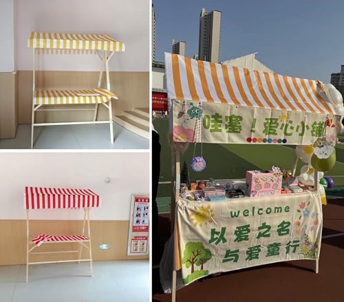 Kiosque de vente pliable avec table et baldaquin pour stand glace