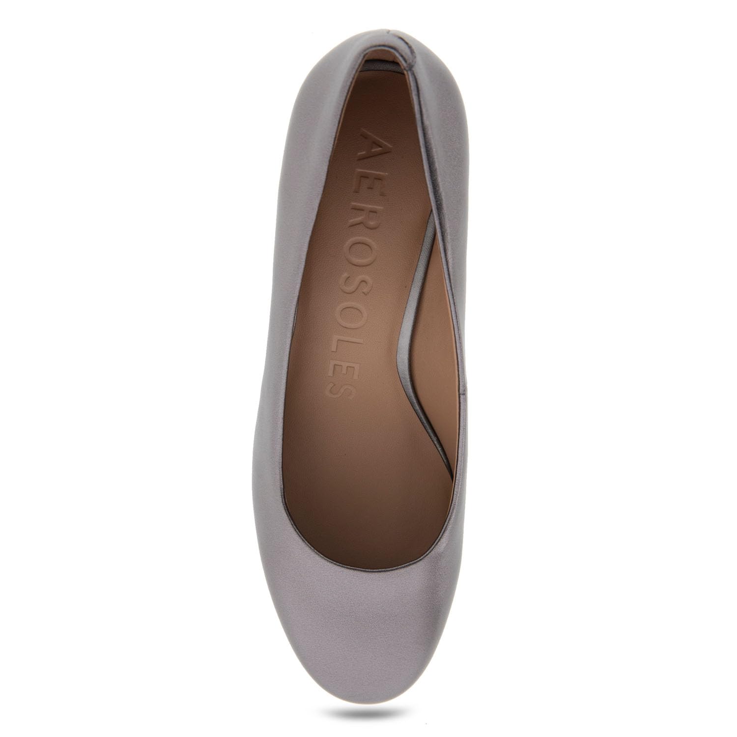 Aerosoles Damskie czółenka Ebel, Gunmetal metaliczna skóra, 38.5 EU
