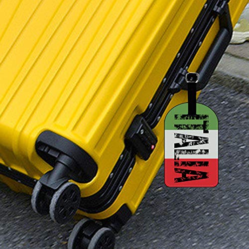 Italia-Italy Italian Flag Luggage Tag Suitcase Carry-On ID Bag Label Travel Accessories Baggage Name Tag - 1 pack3