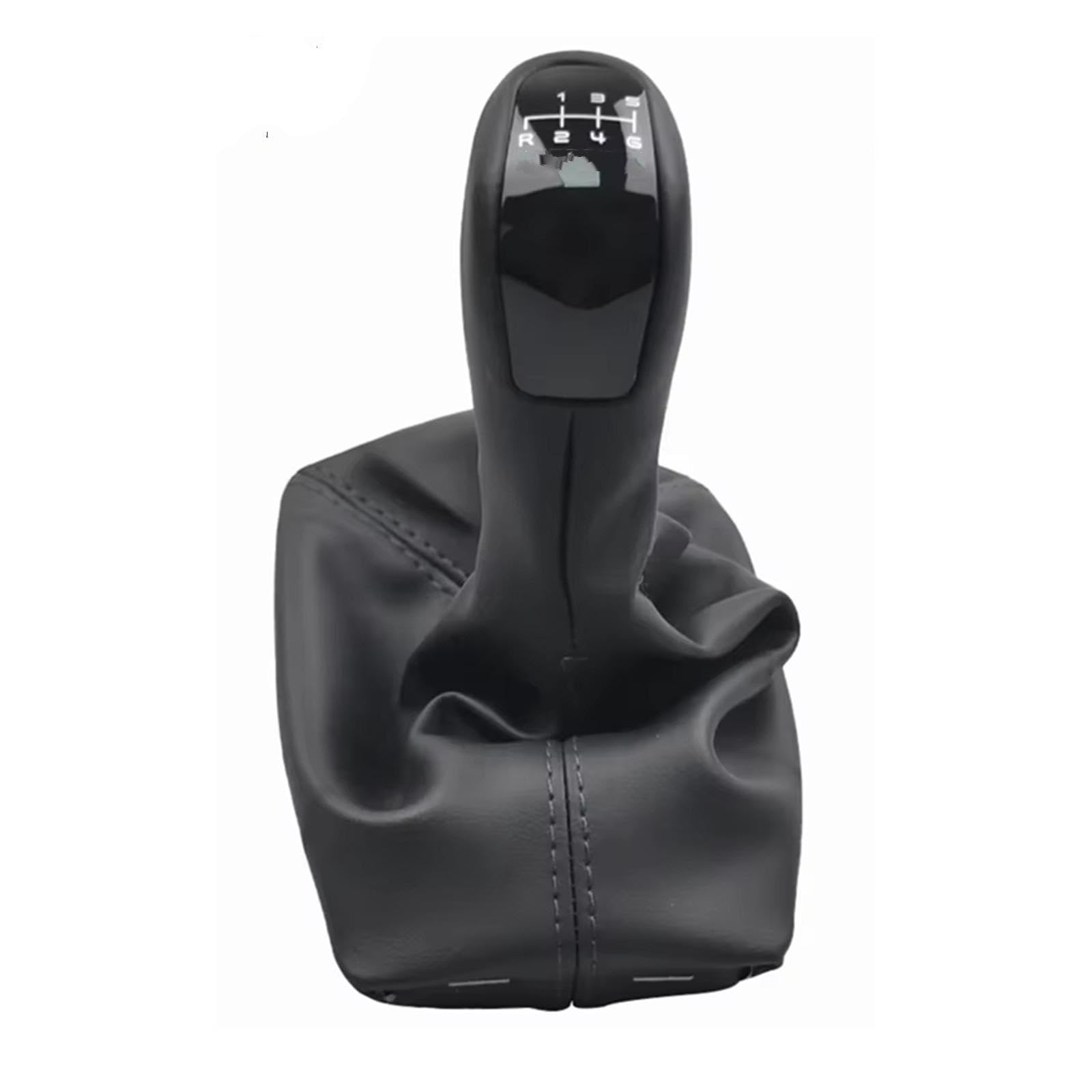 WSBOJXTH Gear Stick Compatible with Benz for E Class W211 S211 2002-2009 Car 6 Speed Gear Shift Stick Knob Lever with PU Gaiter Boot Cover Case(Elegance)