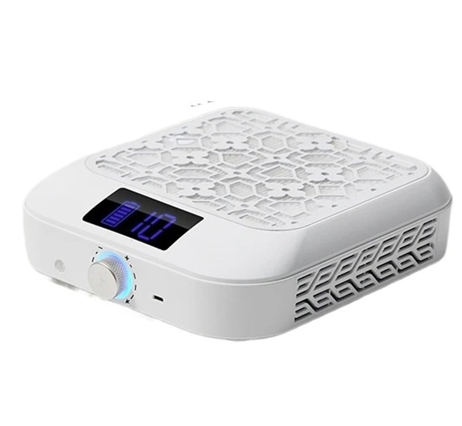 Aspirador Uñas, Aspiradora de uñas sin escobillas con una potente potencia de succión de 66 W, filtro móvil y velocidad ajustable.