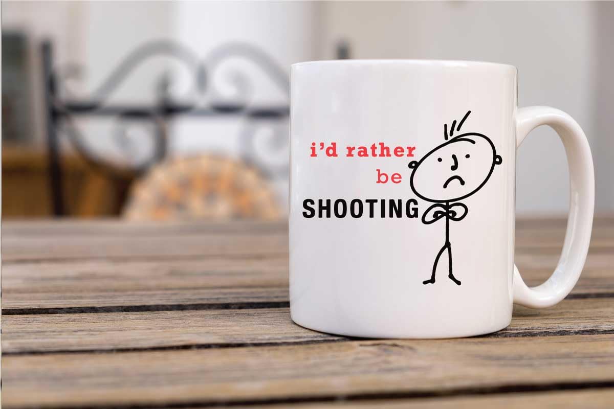 60 Second Makeover Limited Men's I'd Rather Be Shooting Mug Gift