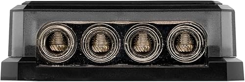 Miniatura 6 de DS18 DB2040 Bloque de distribución 2X 0-GA en 4X 0-GA Out - Chapado en níquel - Bloque de distribución de tierra eléctrica - Bloque distribuidor de