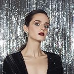 2 Pack Foil Curtain Backdrop Silver Metallic Tinsel Foil Fringe Curtains Photo Booth Props for Birthday Wedding Engagement Baby Shower Bachelorette Christmas Holiday Celebration Party Decorations - Image 5
