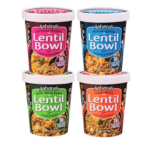 Aahana'S Lentils (Dal) & Rice Bowls (Kitchari) Prepared Meals- Ready To Eat Meals, Vegan cover
