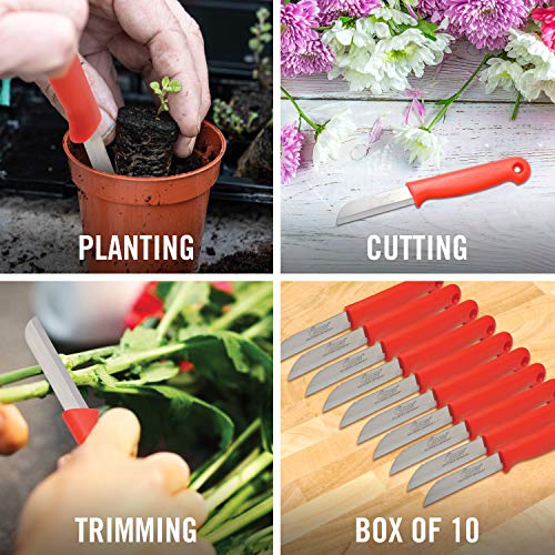 Clauss 10-Pack Straight Floral Knives