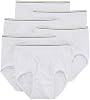 Stafford 6 Pack 100% Cotton Full Cut Brief White, white