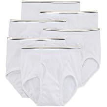 Stafford 6 Pack 100% Cotton Full-Cut Briefs White 44