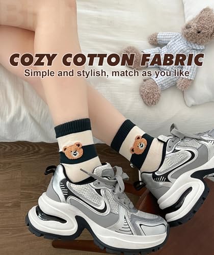 Image of IIG 5 Pairs Womens Novelty Cute Crew Socks Colorful Funny Ankle Socks Gifts for Womens Socks