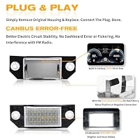 POPMOTORZ LED Kennzeichenbeleuchtung, LED Nummernschildbeleuchtung mit Canbus Fehlerfrei 2835 SMD für Ford C-MAX 2003-2007 Focus MK2 2003-2008, 2 Stück – Ansicht 3
