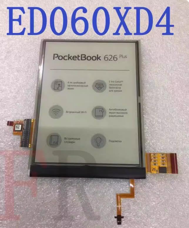 E-Ink ED060XD4 Lecteur ebook avec écran LCD 15,2 cm