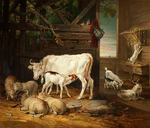 Image sur toile intérieur d'une écurie : une œuvre d'art célèbre source de sérénité