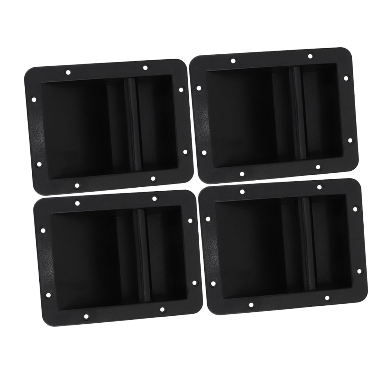 Uonlytech Poignées De Transport D'enceinte en Plastique Lot De 4 Robustes Universelles pour Haut-parleurs Installation Facile Usage Prolongé