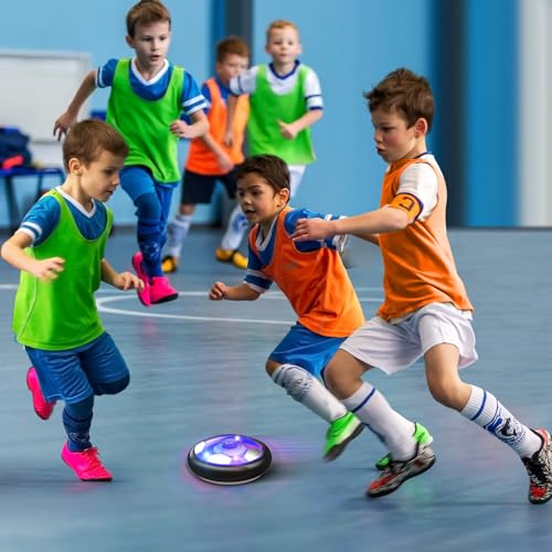 Image of Ancesfun Hover Soccer Ball Kids Toys for Boys Girls Ages 3 4 5 6 7 8-12, Rechargeable Hover Ball with Colorful LED Lights and Protective Foam, Air Power for Soccer Game Indoor