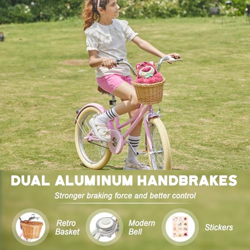 Image of Glerc 20 24 26 Inch 6-Speed Girls Bike for Over 6 Years Old Kids