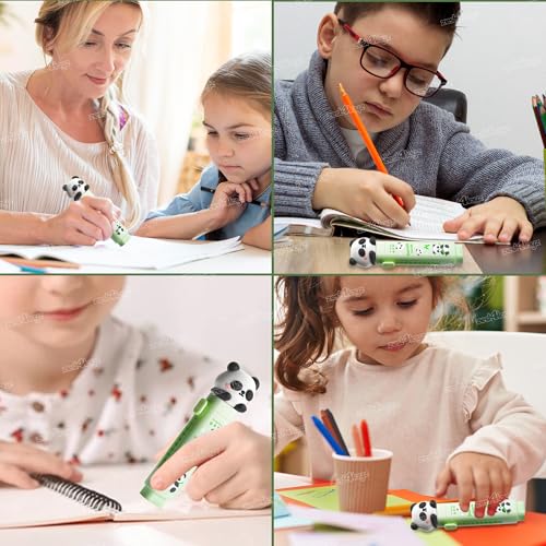 Image of Zest 4 Toyz Eraser for Kids School | Panda Push Pull Pencil Eraser Rubber for Kids Stationary Set | Stationary Set for School Birthday Gifts for Girls & Boys (Pack of 2)