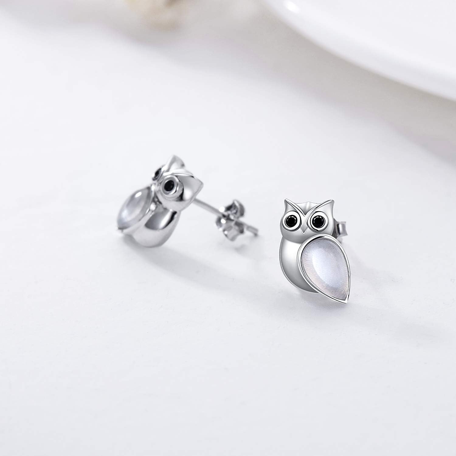 Animal Stud Earrings 925 Sterling Silver Dolphin/Butterfly/Sea Turtle/Frog/Axolotl Stud Animal Earrings Jewelry Valentines Day Mothers Day Gifts for Women - Image 4