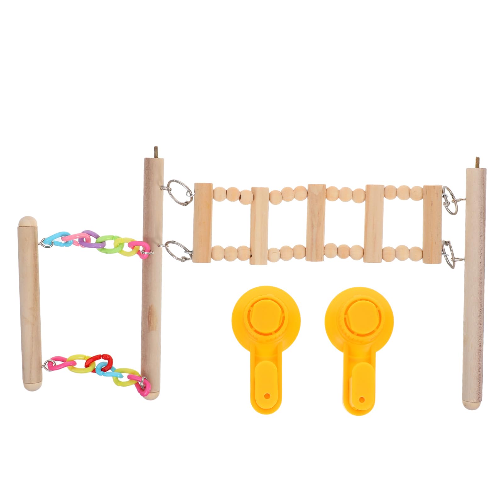 Levemolo Bird Toys for Parakeets Parrot Swing Portable Suction Cup Toy for Car Parrot Balance