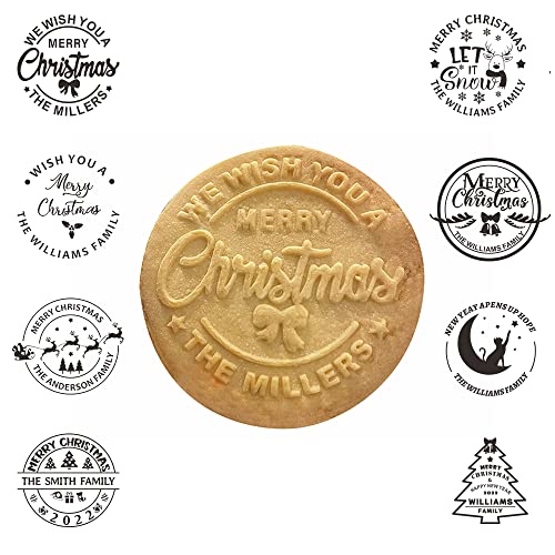 2023 Personalized Merry Christmas Cookie Stamp With Your