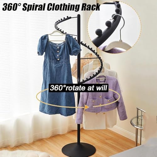 Support en spirale pour boutiques résolvant le manque d'espace de vente