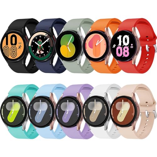 Bracelets Galaxy Watch anti-irritation en silicone souple lot de 10 étanches